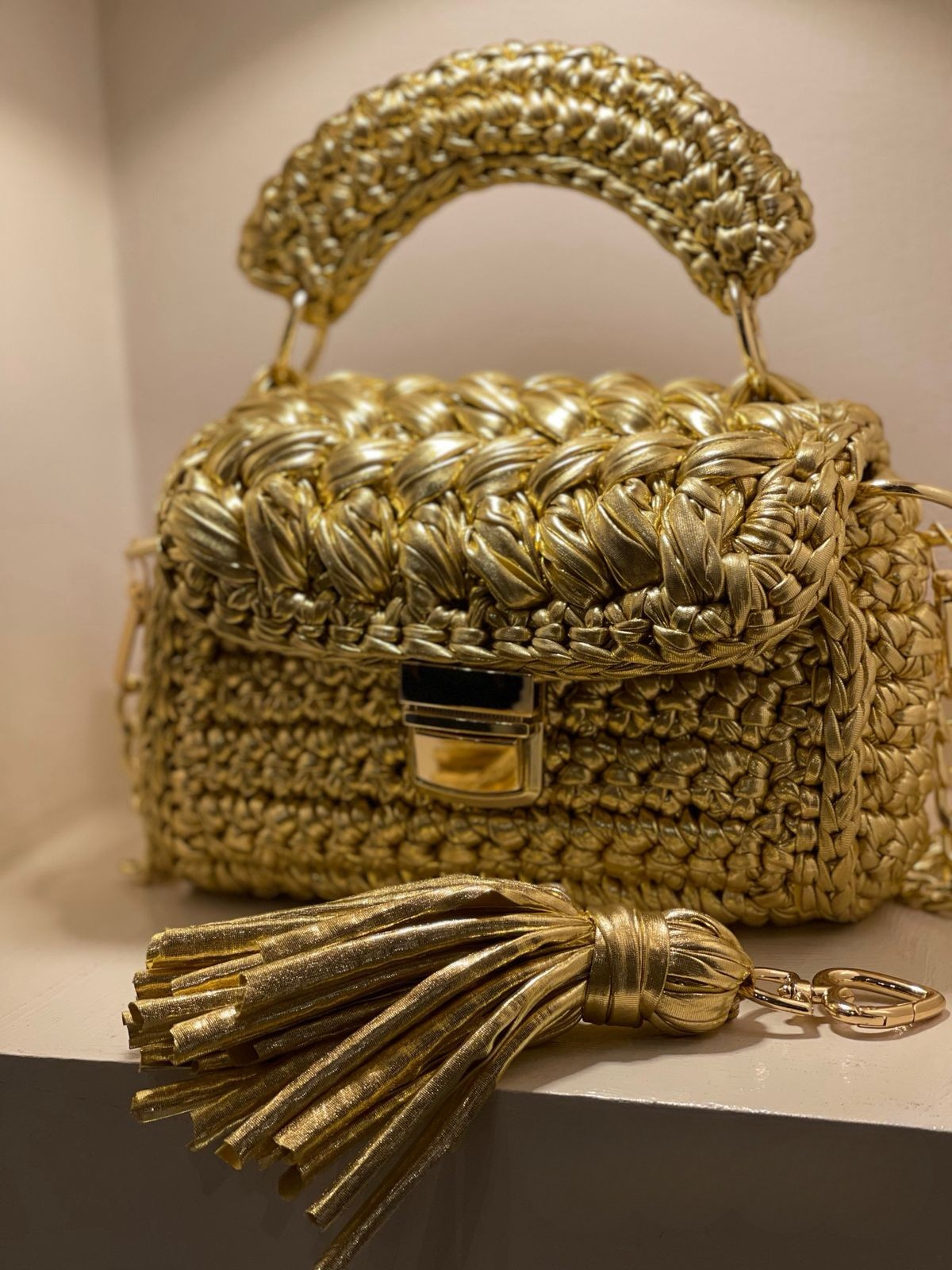 Lustre Satchel Bag
