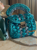 Teal Braid Bag