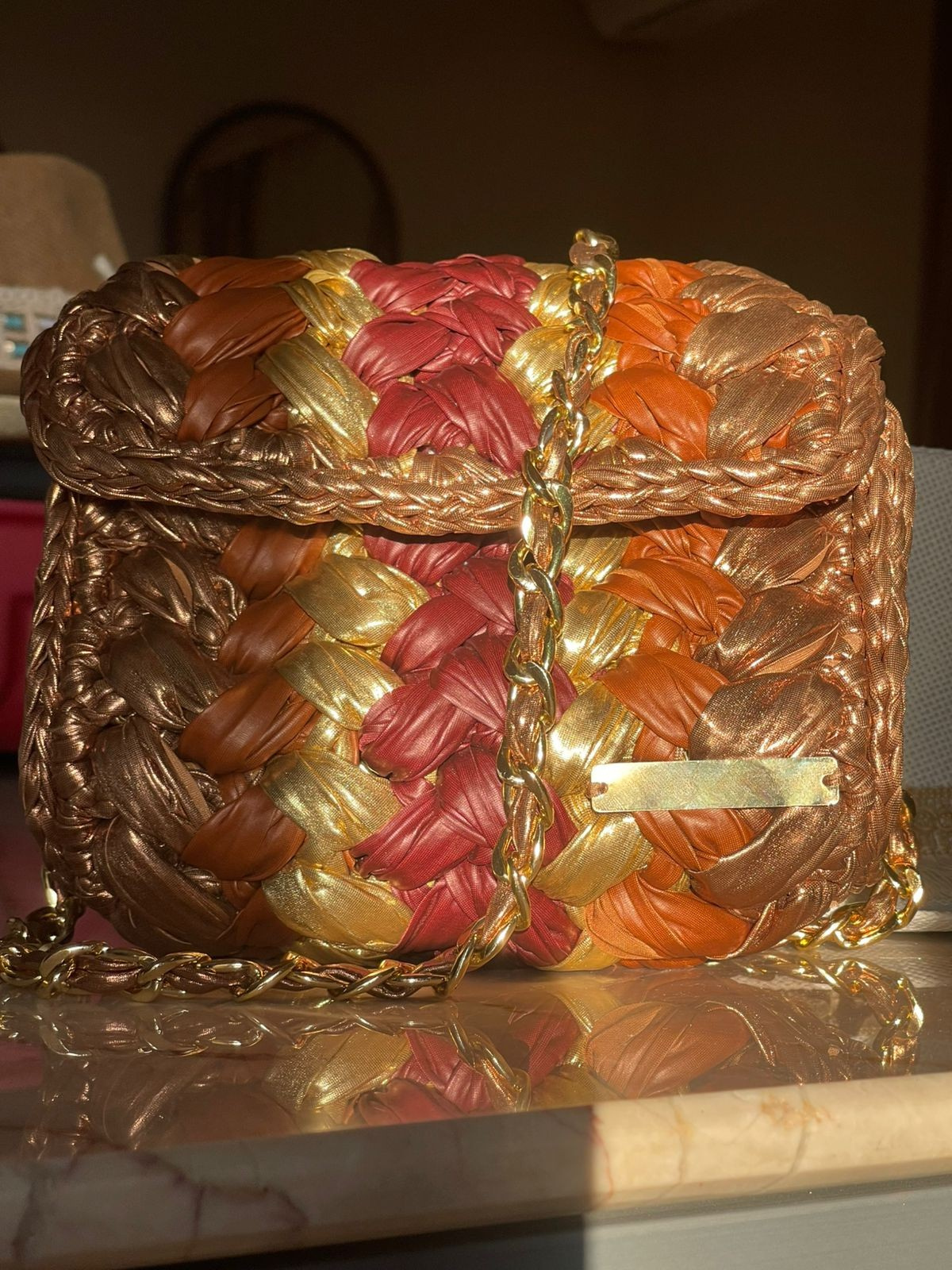 Brown Braid Bag