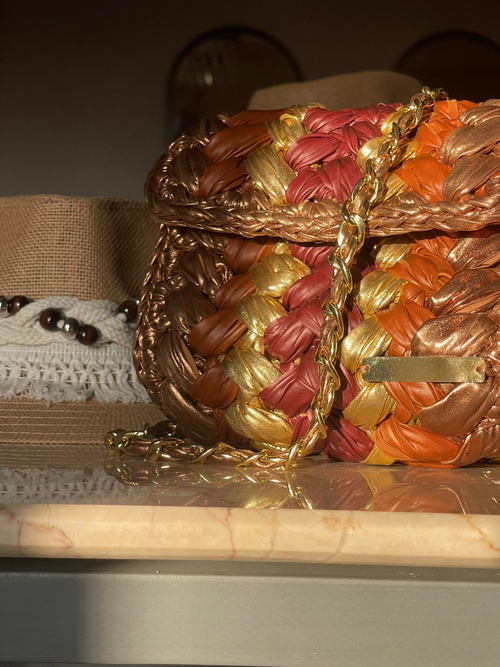 Brown Braid Bag