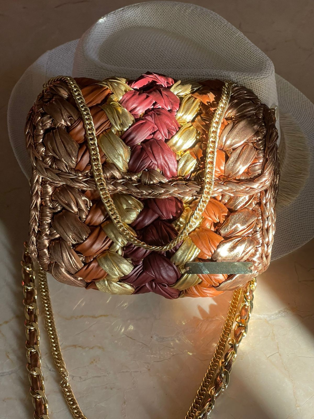 Brown Braid Bag